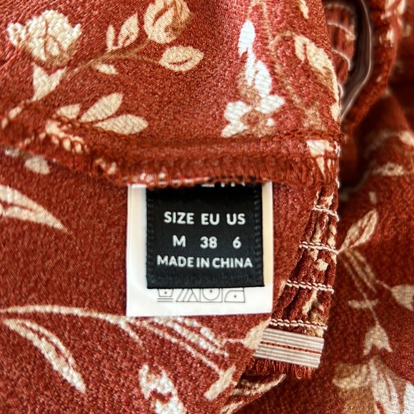 SHEIN VCAY Floral Off Shoulder Shirred Waist Dress - Picture 7 of 7